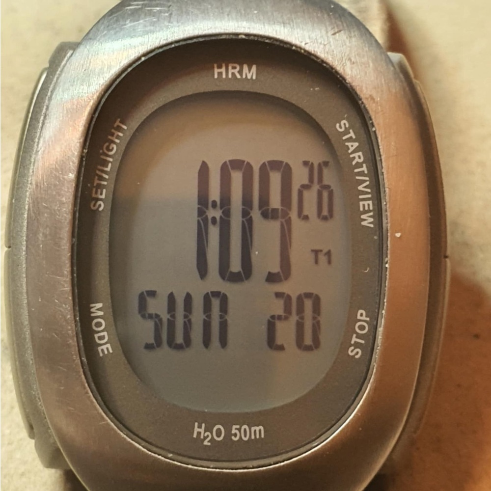 🦋10/$20🦋 Nike H20 Silver Digital Alarm Chronograph Women's  Watch